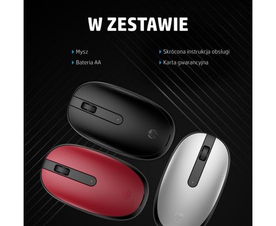 MYSZ optyczna HP 240 Lunar bezprzewodowa bluetooth 793F9AA Biała