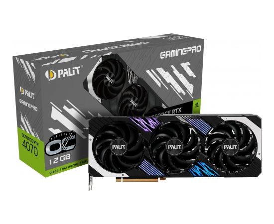 Palit GeForce RTX 4070 GamingPro OC 12GB GDDR6X (NED4070H19K9-1043A)