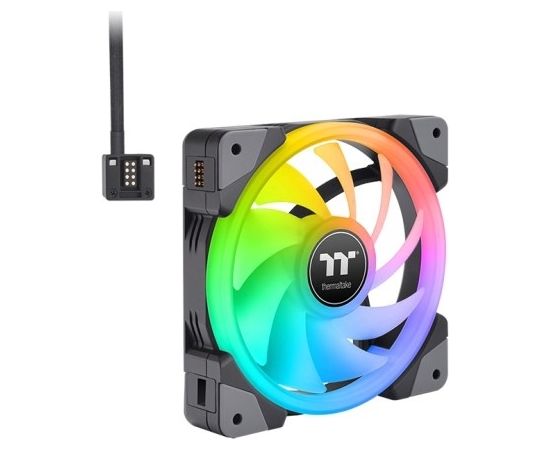 Thermaltake SWAFAN EX12 RGB PC Cooling Fan TT Premium Edition Computer case Air cooler 12 cm Black 3 pc(s)