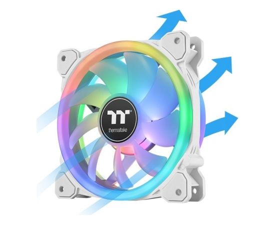 Thermaltake SWAFAN 12 RGB Radiator Fan TT Premium Edition White Computer case Air cooler 12 cm 3 pc(s)