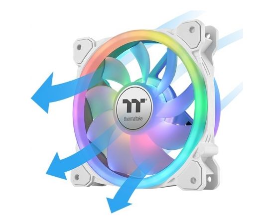 Thermaltake SWAFAN 12 RGB Radiator Fan TT Premium Edition White Computer case Air cooler 12 cm 3 pc(s)