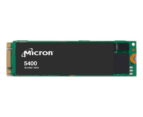 SSD MICRON 5400 Pro 480GB M.2 SATA 3.0 Write speed 350 MBytes/sec Read speed 540 MBytes/sec 7mm MTBF 3000000 hours MTFDDAV480TGA-1BC1ZABYYR