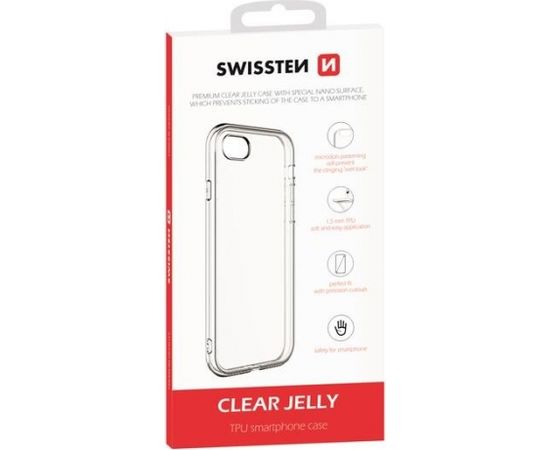 Swissten Clear Jelly Back Case 1.5 mm Silikona Apvalks Priekš Apple iPhone 11 Caurspīdīgs