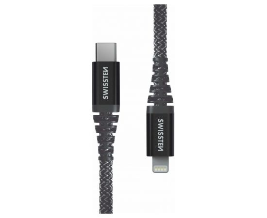 Swissten Kevlar Kabelis USB-C / Lightning 1.5m / 60w