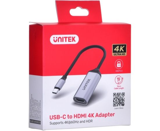 UNITEK ADAPTER USB-C - HDMI 2.0 4K 60HZ, M/F