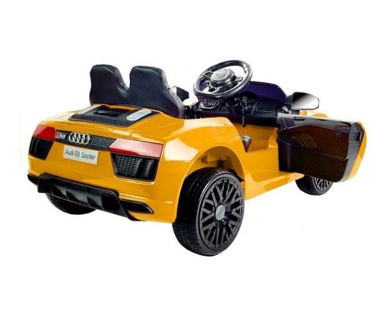 Lean Cars Audi R8 Spyder Yellow - Electric Ride On Car