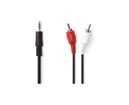 Nedis Stereo Audio Cable 3.5 mm Male - 2x RCA Male 1.5 m  Black