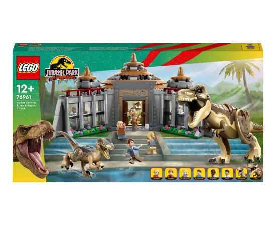 LEGO Jurassic World Centrum dla odwiedzających: atak tyranozaura i raptora (76961)