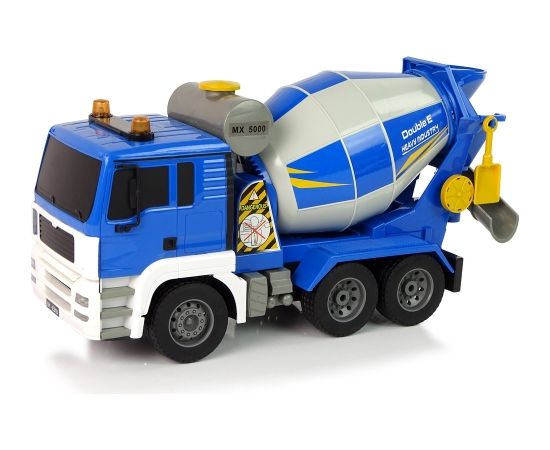 Import Leantoys Concrete Truck Remote Controlled Blue 2.4G Rotating Pear Truck Radio vadāmās rotaļlietas (RC)