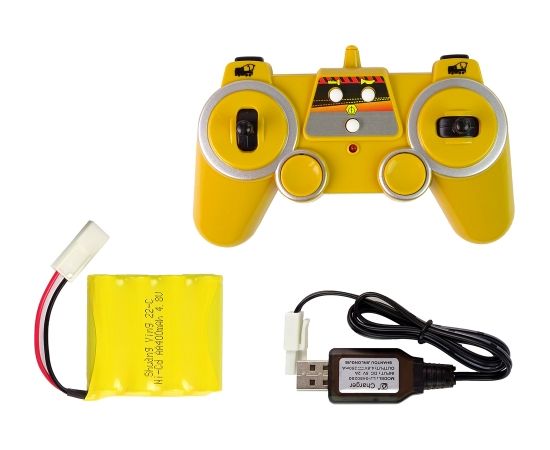 Import Leantoys Concrete Truck Remote Controlled Blue 2.4G Rotating Pear Truck Radio vadāmās rotaļlietas (RC)