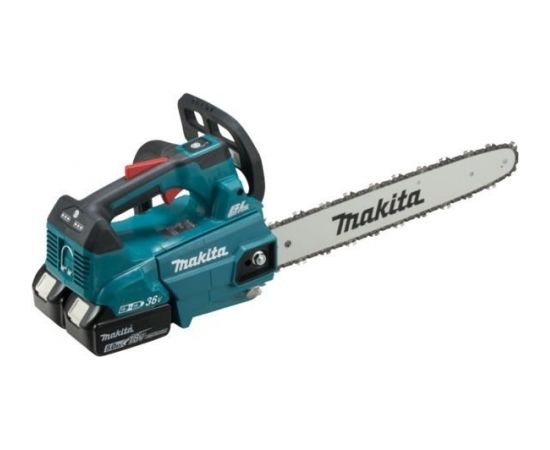 Ķēdes zāģis Makita DUC406PT2B; 2x18 V; 2x5,0 Ah akum.; 40 cm sliede