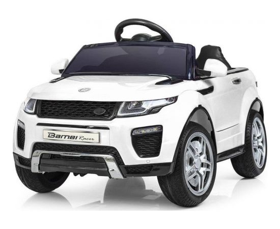 Bambi Racer vienvietīgs elektromobilis bērniem, HL1618 -Land Rover Evoque BALTS