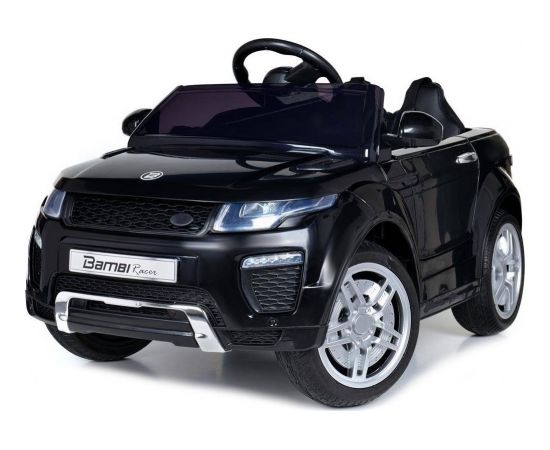 Bambi Racer vienvietīgs elektromobilis bērniem, HL1618 -Land Rover Evoque ,MELNS