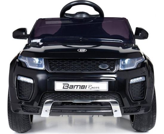 Bambi Racer vienvietīgs elektromobilis bērniem, HL1618 -Land Rover Evoque ,MELNS