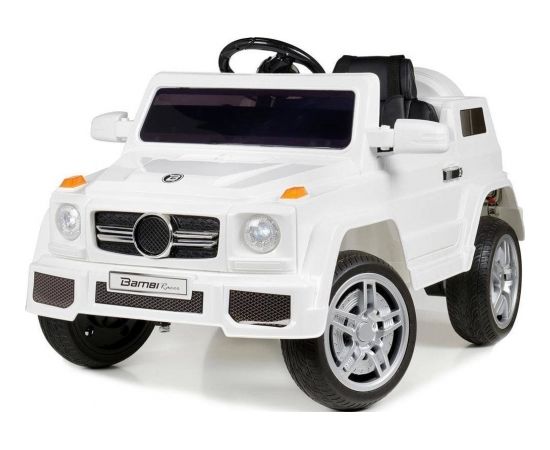 Bambi Racer vienvietīgs elektromobilis bērniem, HL1618 -MB G KLASE BALTS