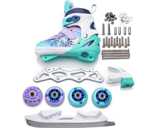 Skrituļslidas Meteor 4w1 Blueberry S 30-33 Самокаты детские