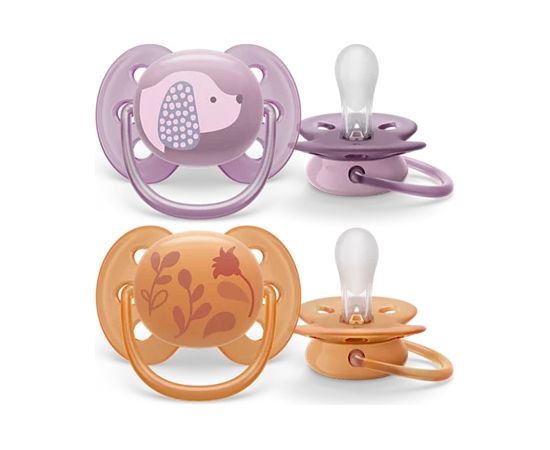 Philips Avent māneklītis Ultra soft DECO, 6-18M (2 gab), meitenēm - SCF091/18