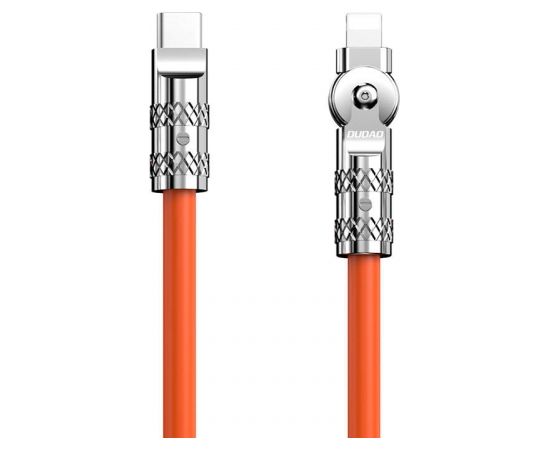 USB-C to Lightning rotating cable Dudao L24CL 120W 1m (orange)