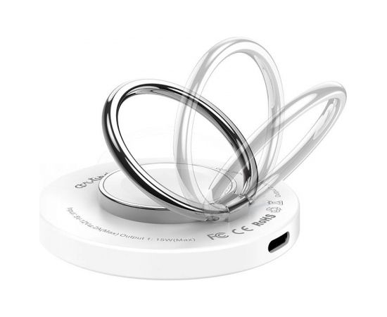 Wireless charger 2-in-1 Choetech T603-F, holder (white)