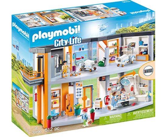 PLAYMOBIL 70190 Large hospital with equipment, construction toys