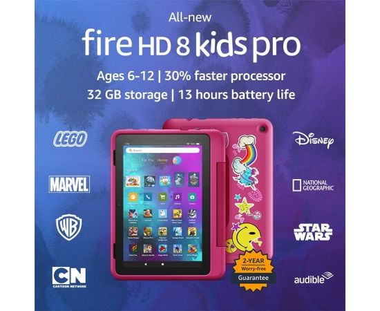 Amazon Fire HD8 Kids Pro (2022) 32GB Rainbow