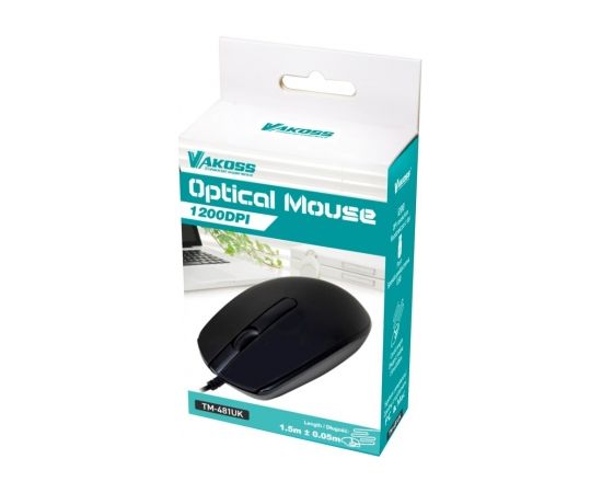 Vakoss TM-481UK mouse USB Type-A Optical 1200 DPI