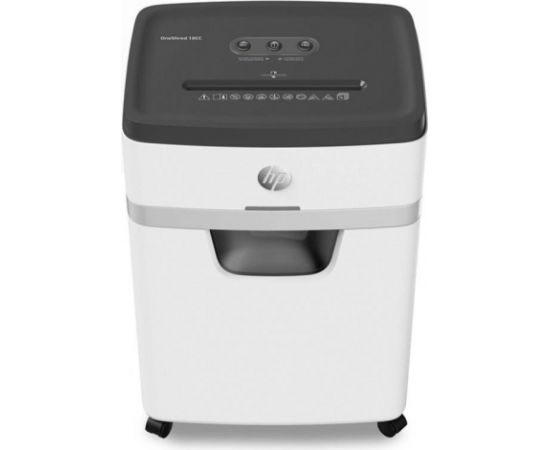 HP ONESHRED 18CC shredder, cut-offs, P-4, 18 cards, 25l, light grey