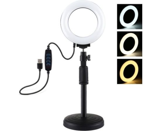 Ring LED lamp Puluz with adjustable base PU391