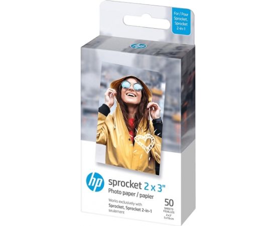HP фотобумага Sprocket Zink 5x7.6 см 50 листов