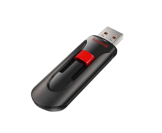 Sandisk Flash Drive Cruzer Glide 32 GB, USB 2.0, Black, Red
