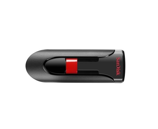 Sandisk Flash Drive Cruzer Glide 32 GB, USB 2.0, Black, Red