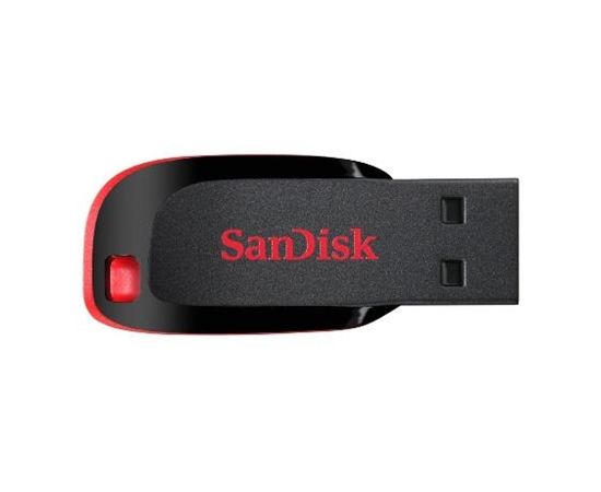 Sandisk Flash Drive Cruzer Blade 32 GB, USB 2.0, Black, Red