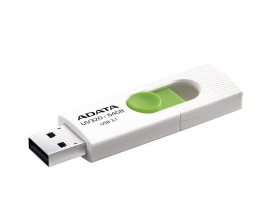 Adata Flash Drive UV320, 64GB, USB 3.0, white and green