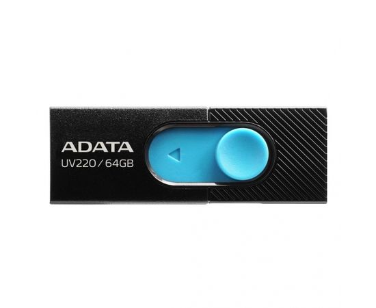 Adata Flash Drive UV220, 64GB, USB 3.0, black and blue