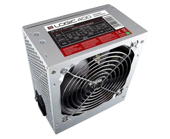 Modecom Logic 400 power supply unit 400 W 20+4 pin ATX ATX Stainless steel