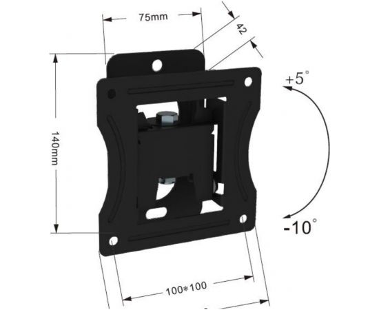 Uniview HB-4022-E ~ Sienas kronšteins 19-22" VESA 140x120x42mm