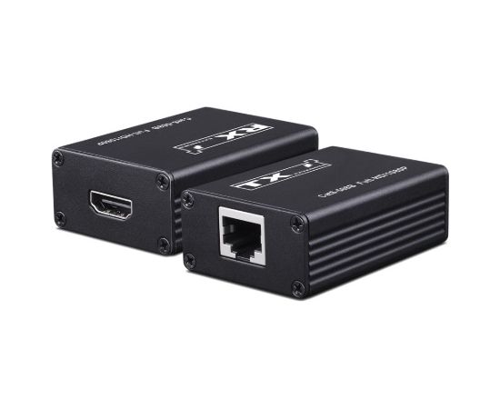 PR-HDoNET-E ~ HDMI pagarinātājs pa vītā pāra kabeli (CAT5e/6) līdz 20m 1080P