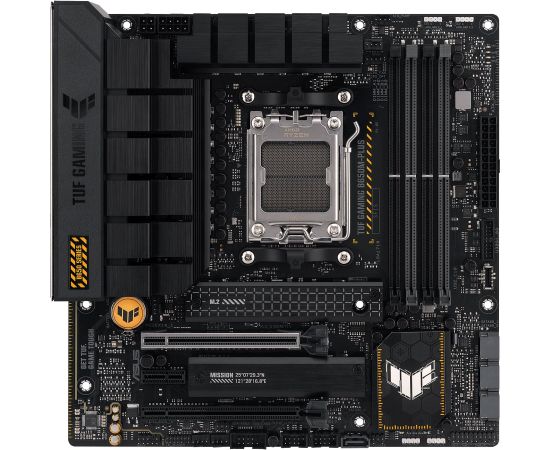 Asus TUF GAMING B650M-PLUS Processor family AMD, Processor socket  AM5, DDR5 DIMM, Memory slots 4, Supported hard disk drive interfaces 	SATA, M.2, Number of SATA connectors 4, Chipset AMD B650,  micro-ATX