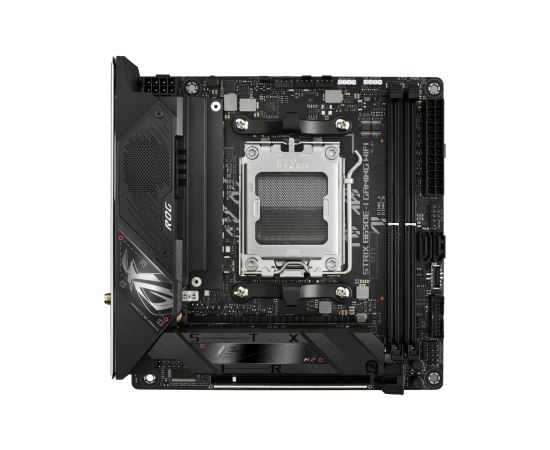 Asus ROG STRIX B650E-I GAMING WIFI Processor family AMD, Processor socket AM5, DDR5 DIMM, Memory slots 2, Supported hard disk drive interfaces 	SATA, M.2, Number of SATA connectors 2, Chipset  AMD B650,  Mini-ITX