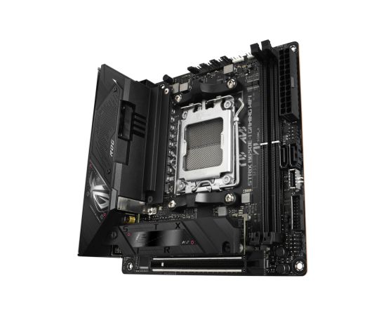 Asus ROG STRIX B650E-I GAMING WIFI Processor family AMD, Processor socket AM5, DDR5 DIMM, Memory slots 2, Supported hard disk drive interfaces 	SATA, M.2, Number of SATA connectors 2, Chipset  AMD B650,  Mini-ITX