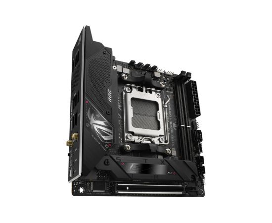 Asus ROG STRIX B650E-I GAMING WIFI Processor family AMD, Processor socket AM5, DDR5 DIMM, Memory slots 2, Supported hard disk drive interfaces 	SATA, M.2, Number of SATA connectors 2, Chipset  AMD B650,  Mini-ITX