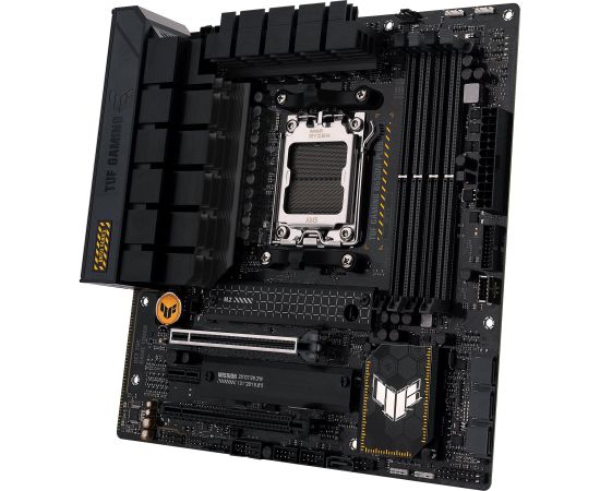 Asus TUF GAMING B650M-PLUS WIFI Processor family AMD, Processor socket AM5, DDR5 DIMM, Memory slots 4, Supported hard disk drive interfaces 	SATA, M.2, Number of SATA connectors 4, Chipset AMD B650,  micro-ATX