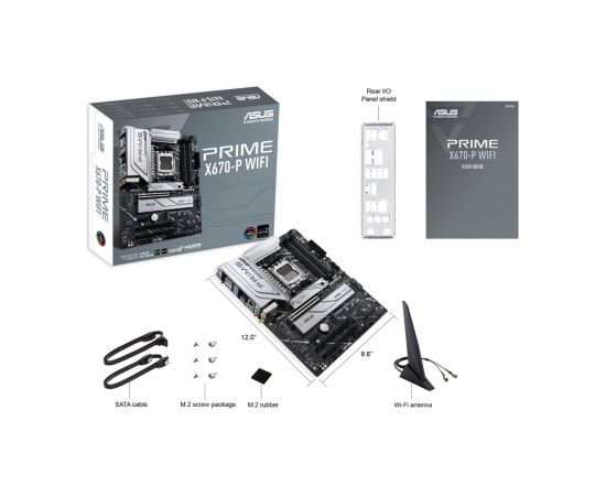 ASUS PRIME X670-P WIFI AMD X670 Socket AM5 ATX