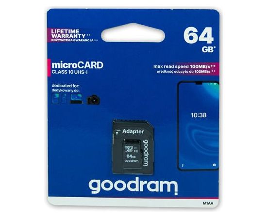 Goodram Карта Micro SD 64GB