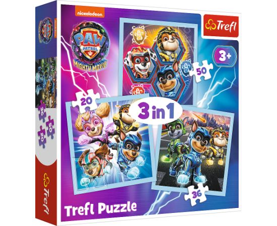 TREFL PAW PATROL Pužļu komplekts 3in1