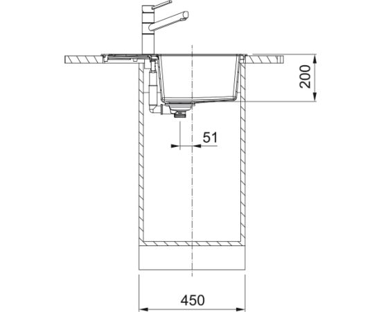 Franke S2D 611-62 Sirius 2 Tectonite izlietne, manual, Bēšīgs