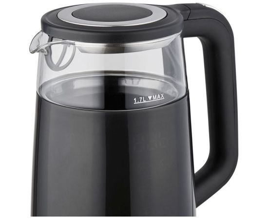 ELDOM Kettle NEVO, 2200 W, 1.7 L, temperature control, plastic + glass