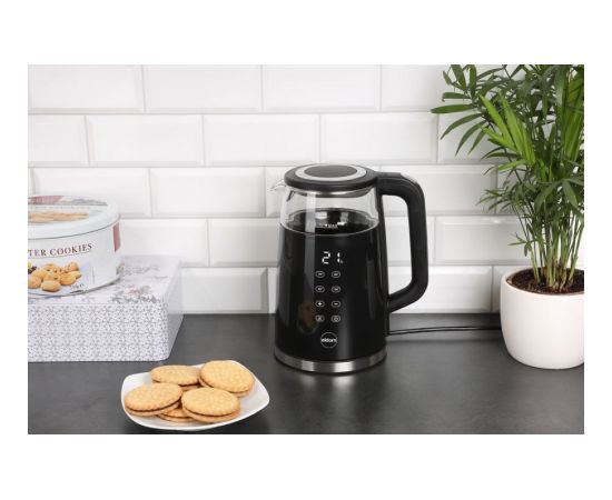 ELDOM Kettle NEVO, 2200 W, 1.7 L, temperature control, plastic + glass