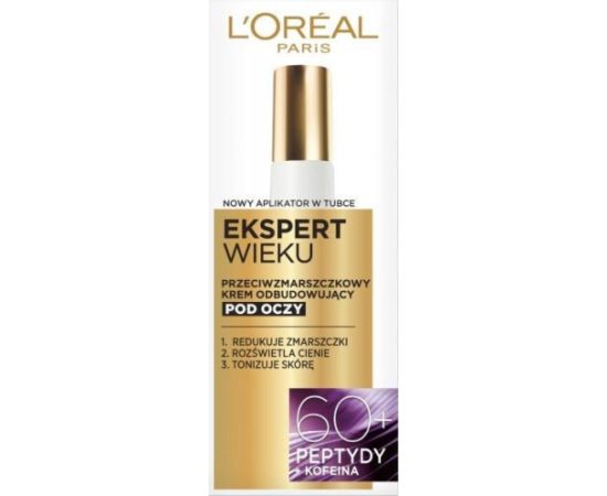 L'oreal L’Oreal Paris LOREAL_Age Specialist Ekspert Wieku 60+ przeciwzmarszczkowy krem odbudowujący pod oczy 15ml