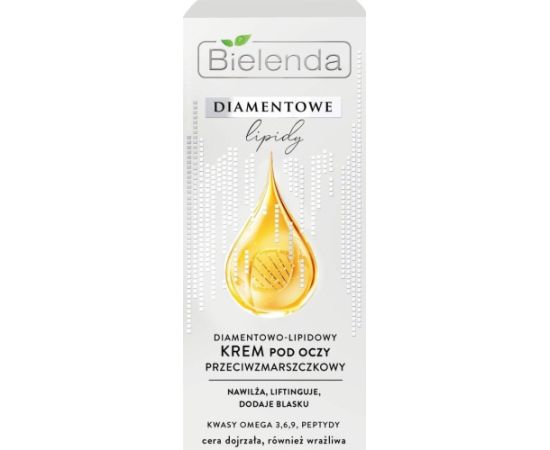 Bielenda Bielenda Diamentowe Lipidy Diamentowo-Lipidowy Krem pod oczy przeciwzmarszczkowy 15ml